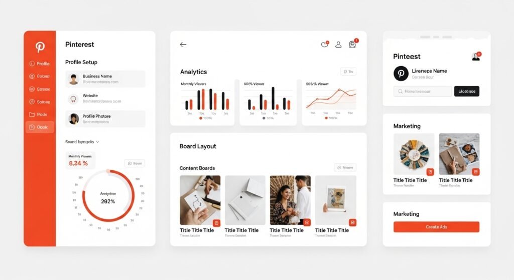 pinterest account setup , business account setup