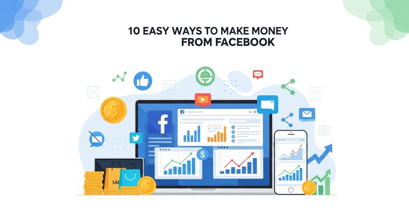 10 Easy Ways to Make Money from Facebook